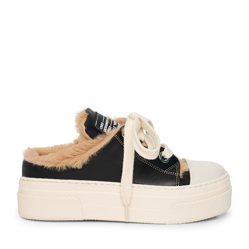 CALIPSO SABOT – Fur Black Sabot