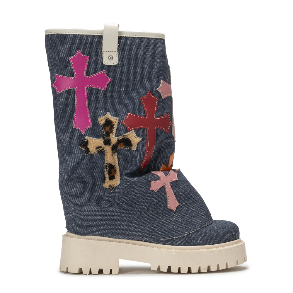 CHUNKY CROSS – Denim Blue