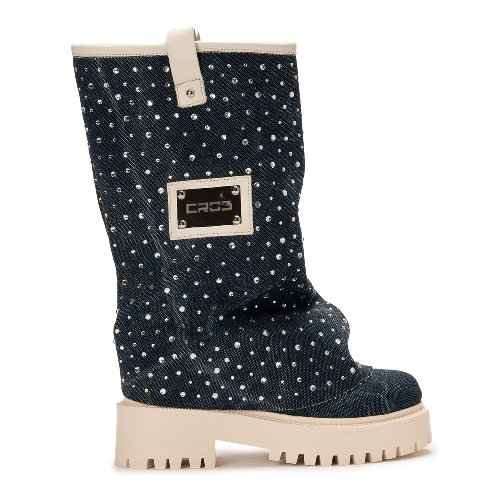 CHUNKY DIAMOND – Denim Blue Boots