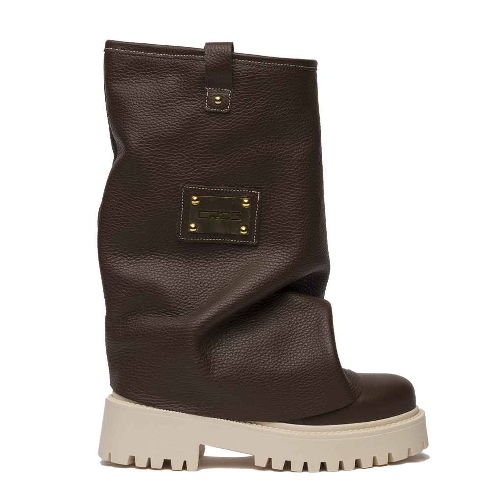 CHUNKY – Leather Boots Brown