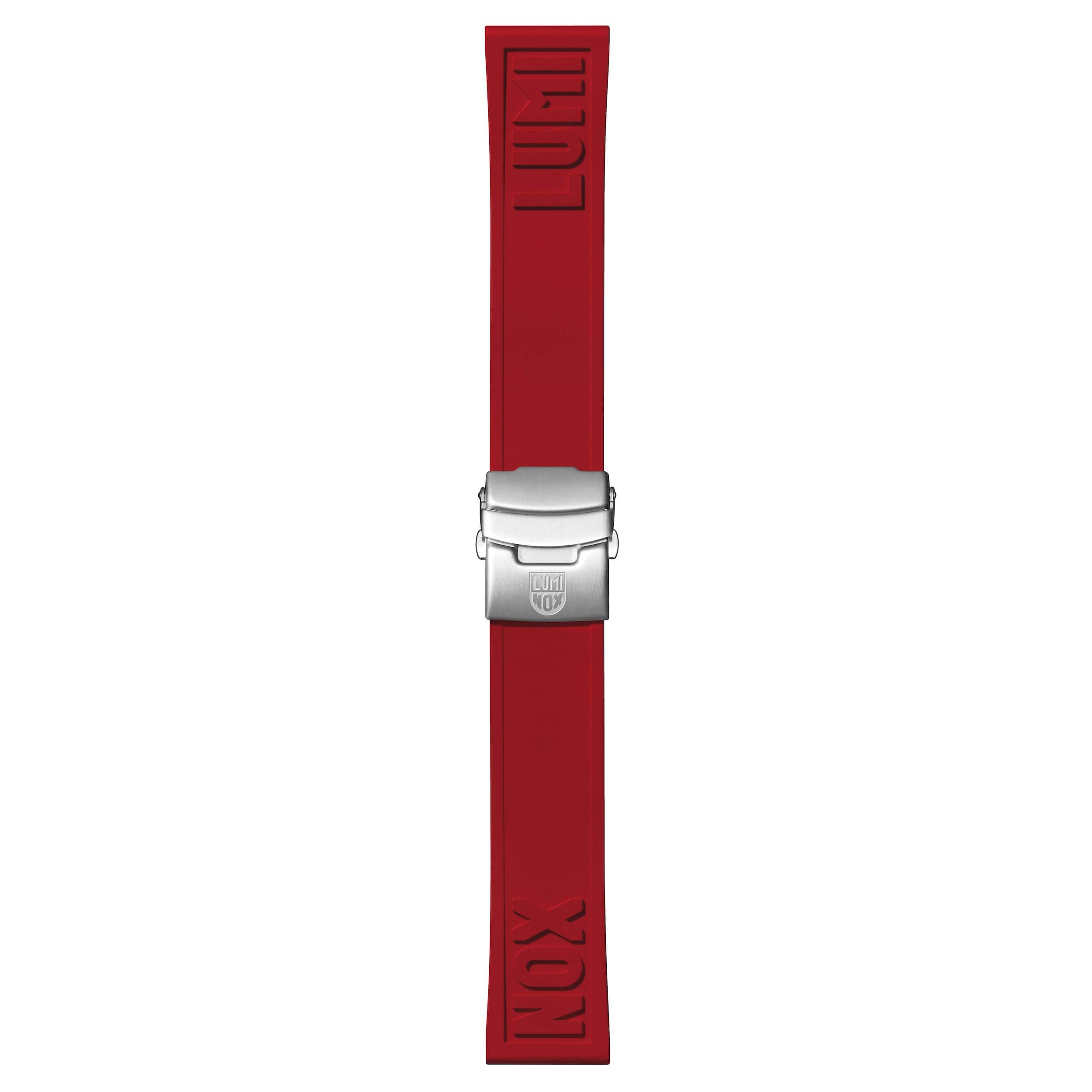 Cut-to-Fit Rubber Strap, 24 mm, Red
