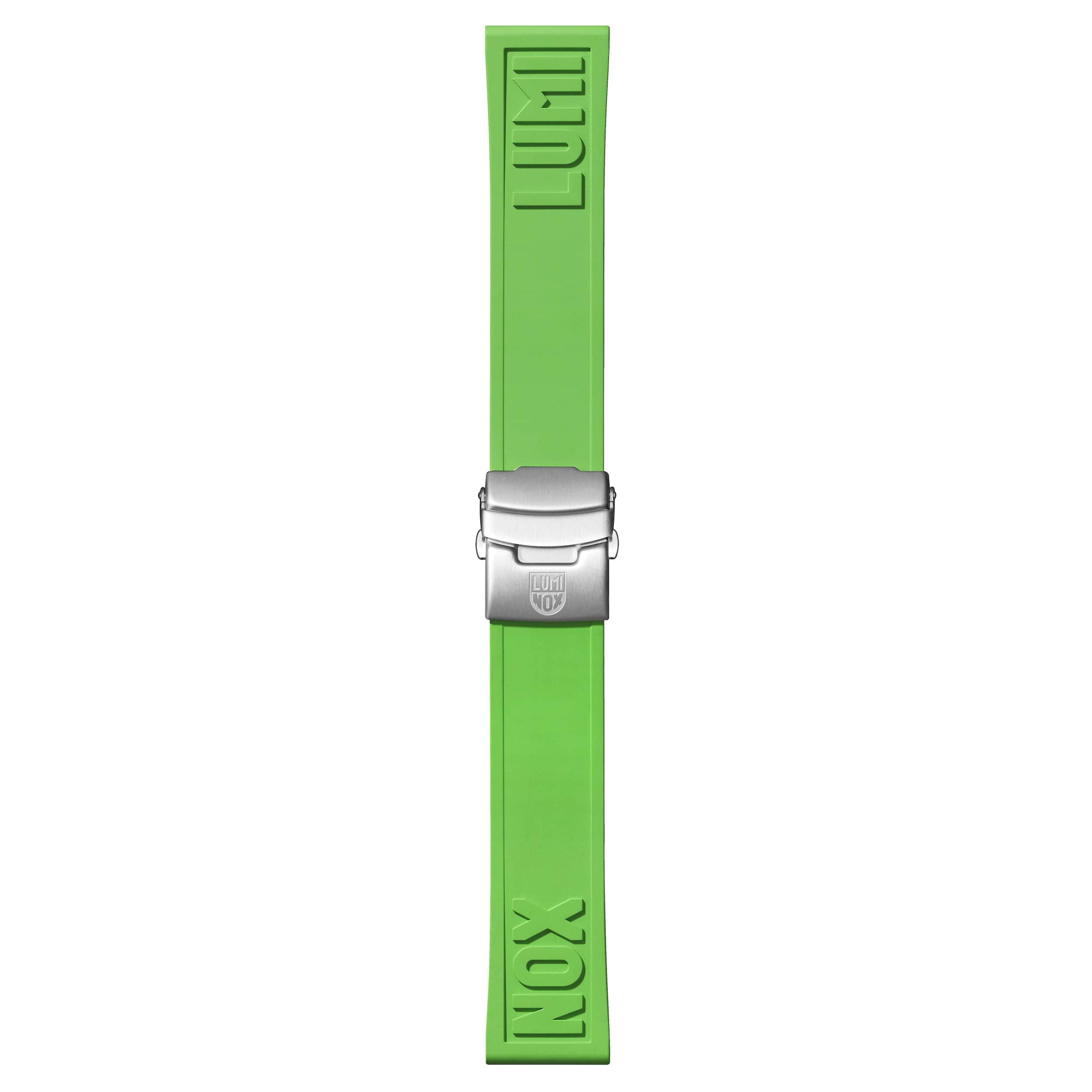Cut-to-Fit Rubber Strap, 24 mm, Lime Green