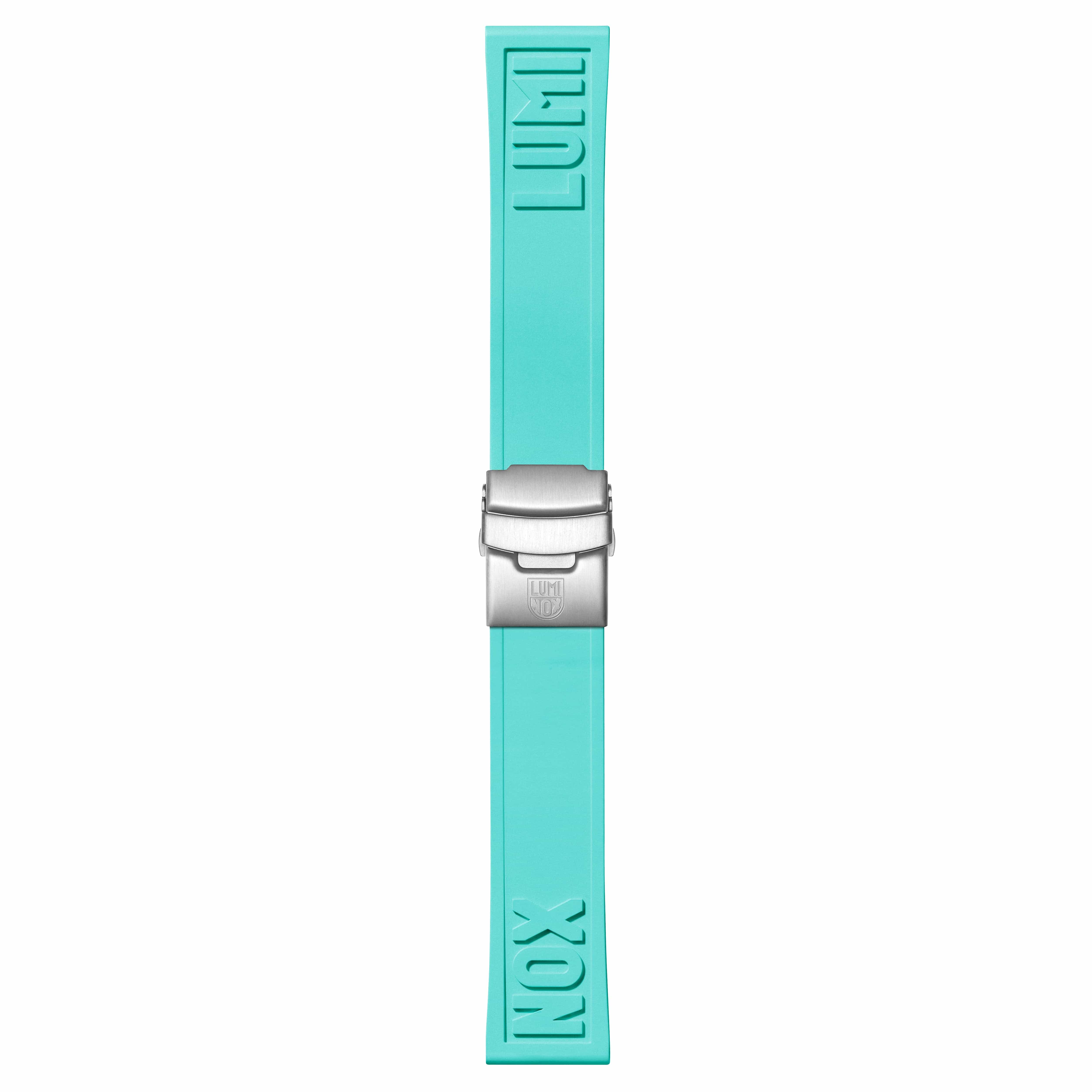 Cut-To-Fit Rubber Strap, 24mm, Teal