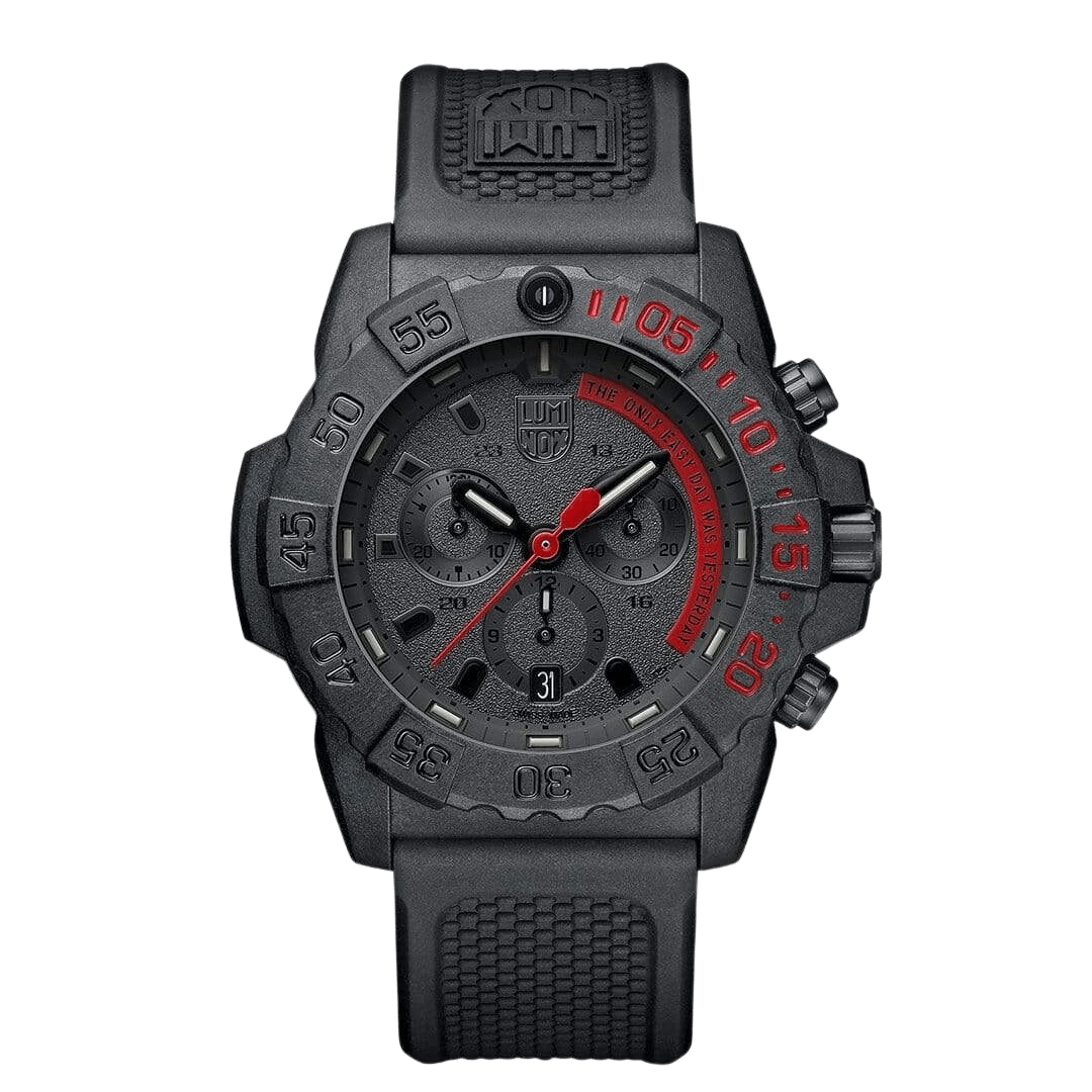 Navy SEAL Chronograph, 45 mm, Military Dive Watch, The Only Easy Day Was Yesterday